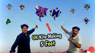 Big 5 Feet UK Kite🪼 Making: Abubakar vs Bhoot 👻