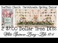DOLLAR TREE DIY FARMHOUSE BUFFALO CHECK SPRING AND EASTER HOME DECOR PROJECTS FOR $7 EACH
