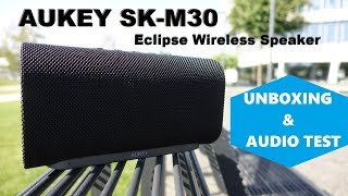 AUKEY SK-M30 Eclipse Bluetooth Speaker Unboxing & Audio Test (Video)