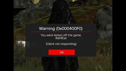 You were Kicked off the Game by battle Eye Dayz