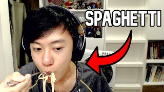 Lauv - Mine [Cover while eating Spaghetti]