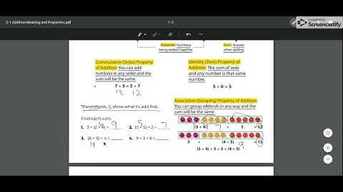 2 1 Addition Meaning and Properties Video
