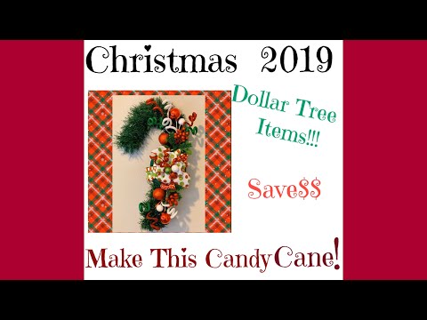 Dollar Tree Candy Cane! Christmas 2019