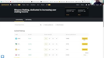Sand Locked Staking on Binance
