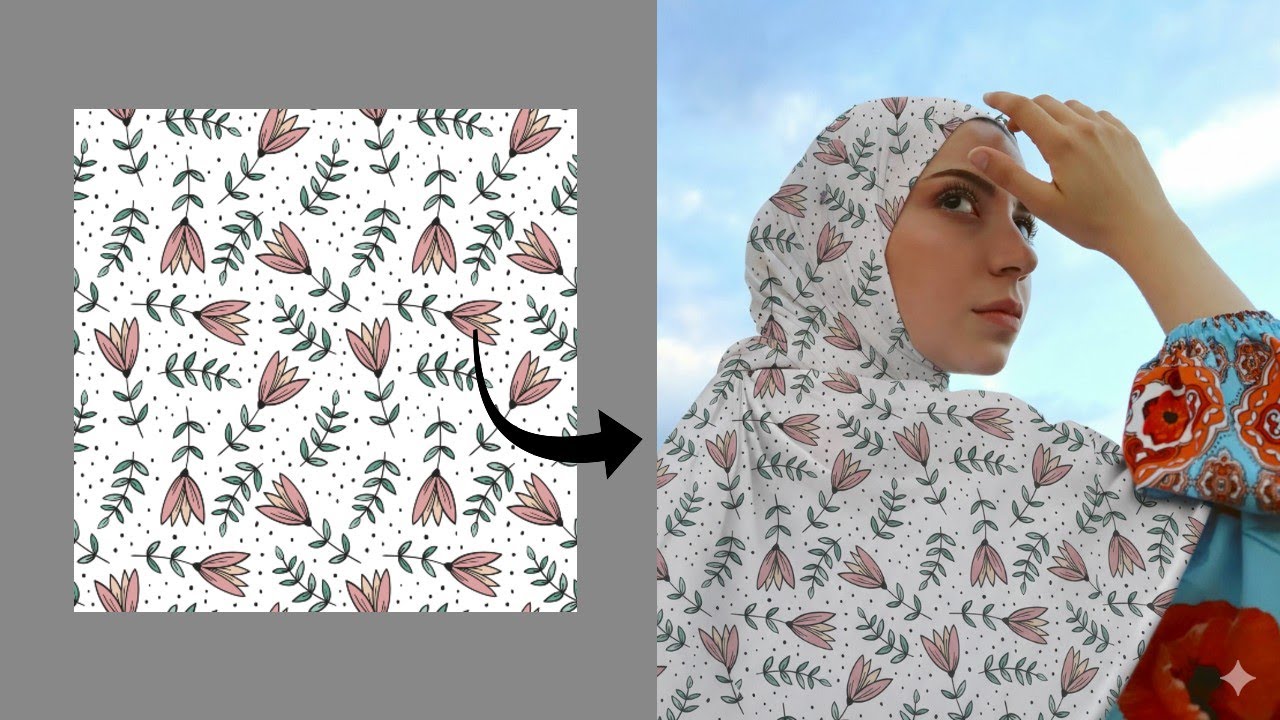 Add Pattern Design (Mockup) on Photo Subject In Second - YouTube