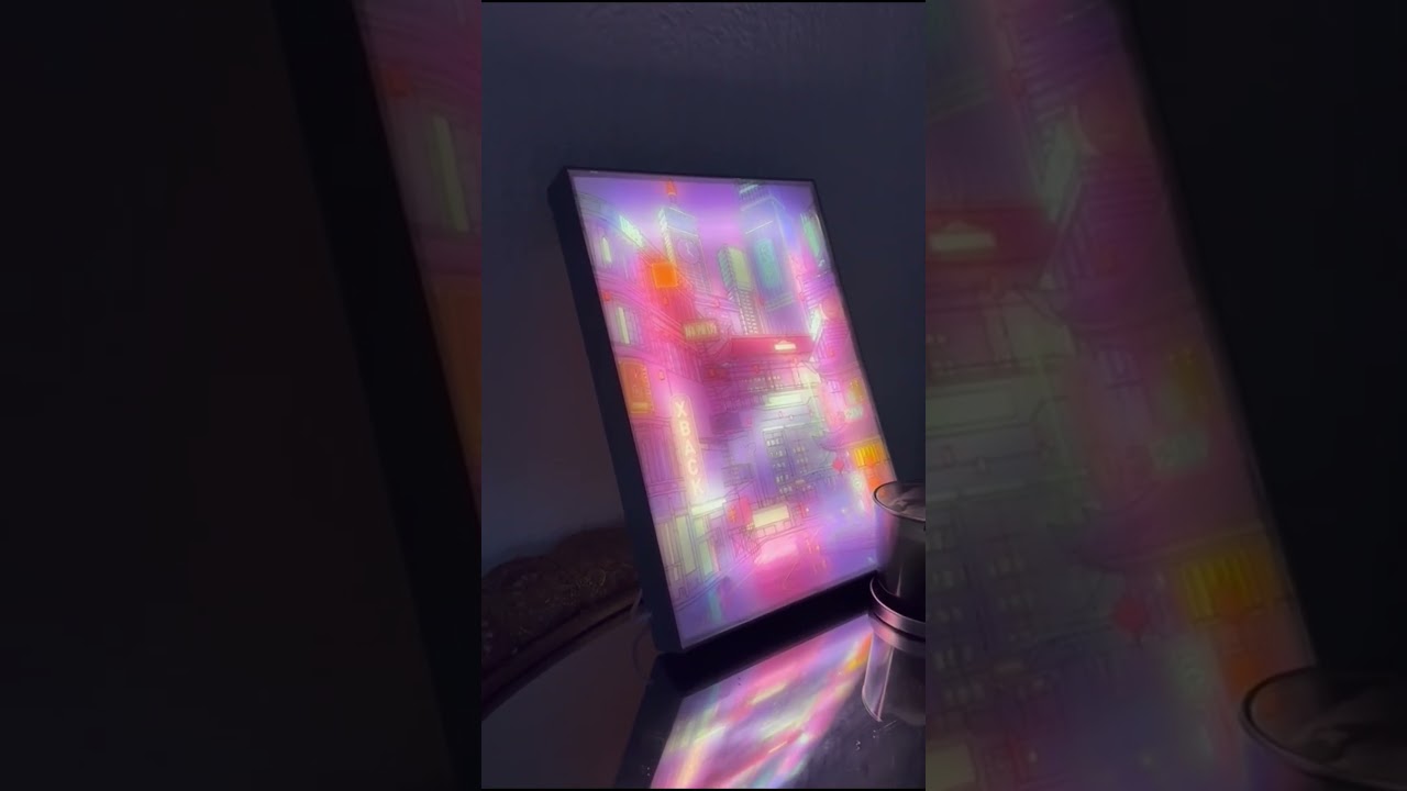 Transform Your Space  LED Lighting Painting Decoration with 3 Adjustable Lighting Modes   Made with