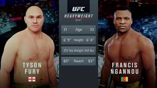 Francis Ngannou vs Tyson Fury - UFC 4 - (PS5)