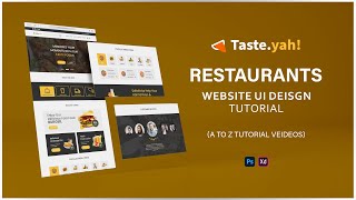 Restaurant Website Design Tutorial (XD Tutorial) | Wireframe to UI design in XD | UI Design Tutorial