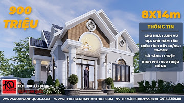 Mẫu nhà cấp 4 mái thái 8x14m 3 phòng ngủ chỉ 900 triệu nên tham khảo | Thiết kế nhà Bình Thuận #daq