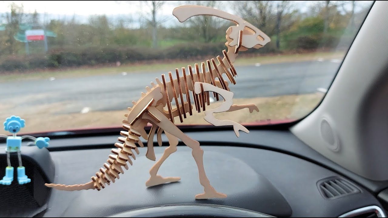 Parasaurolophus 3D Wooden Kit - FULL LENGTH BUILD