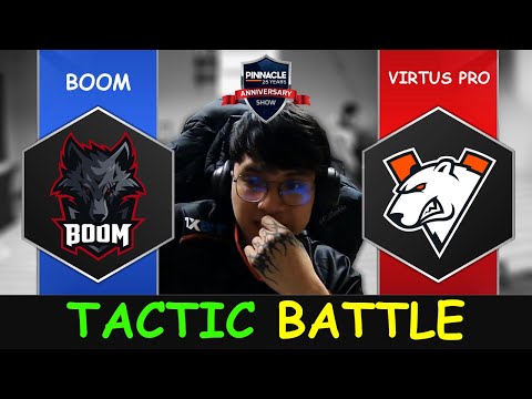 Tactic battle - Boom Esports vs Virtus Pro Group Stage Pinnacle 25 Year Anniversary Show Dota 2