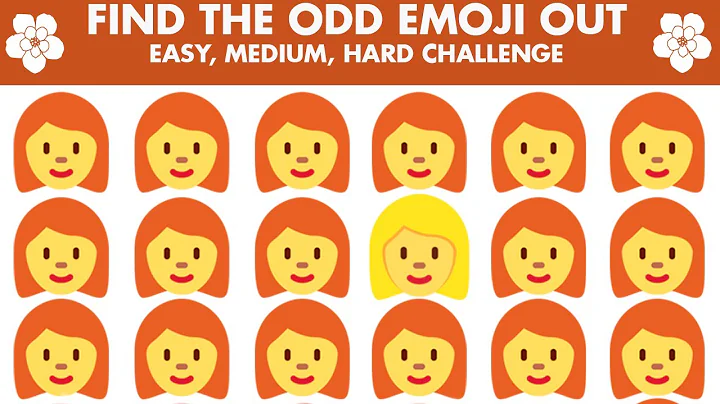 How Good Are your Eyes? 👀  Find the Odd Emoji Out 🎁 Spot the Difference 🤑 Puzzle Hut