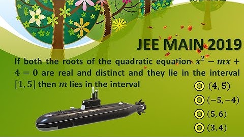 If both the roots of the quadratic equation 𝒙^𝟐−𝒎𝒙+𝟒=𝟎 are real and distinct and they lie in the