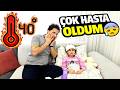 ATEŞİM 40°C OLDU! 😢 ÇOK HASTA OLDUM #ailevlog #family #viralvideo #çocukvideoları #fyp #aile #çocuk
