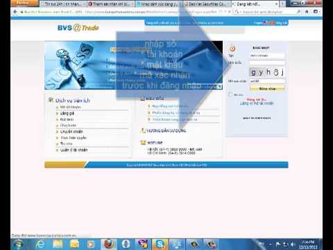 Huong dan login trang web trading online bvsc