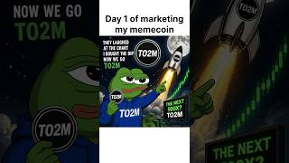 Day 1 of marketing my memecoin #memecoins #pumpfun #crypto