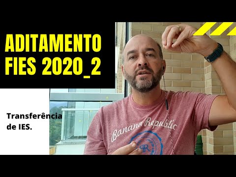 Aditamento Transferência FIES 2020_2. Novidade importante.