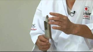 mino's demonstration Knife Sharpening With Mino Tsuchida