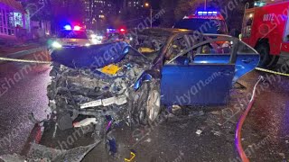 Երևանում բախվել են 2 «Toyota»-ներն ու «Honda»-ն․ ավտոմեքենաներից մեկում հրդեհ է բռնկվել