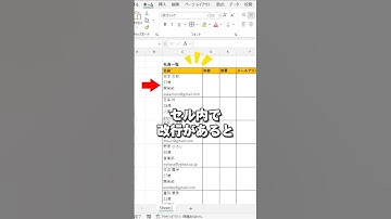 【Excel】セル内の改行を一発で解消！