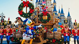 [4K] Magic Kingdom Holiday 2025 🎁 | Full Christmas Parade & Seasonal Music Shows at Disney World