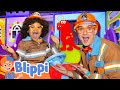 🚨 Can Blippi Save the Dino Stuffy?! 🧯 Fire Truck Adventure & Pretend Play Fun!