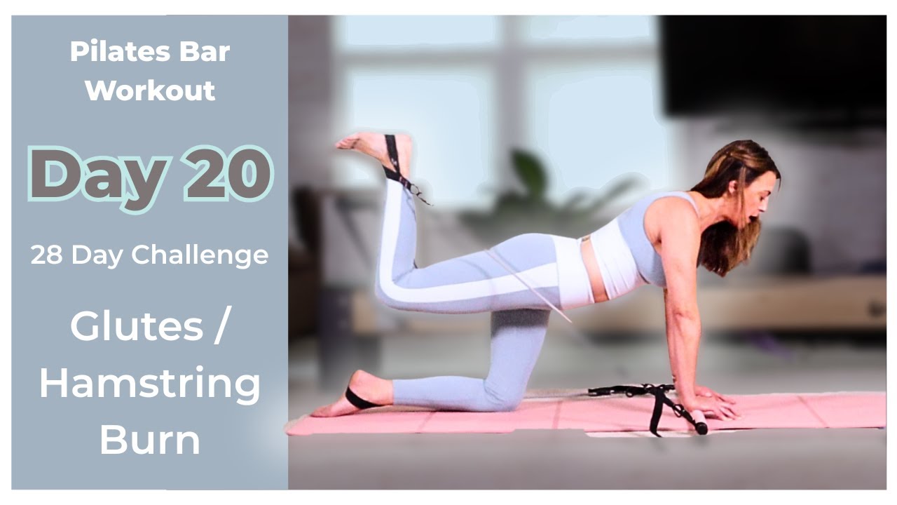 Тренировка пилатеса на брусьях | День 20 | Жжение в ягодицах и подколенных сухожилиях