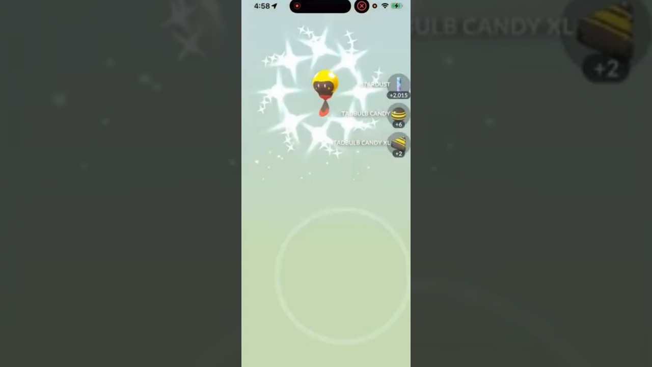 ✨Блестящий Тадбульб пойман в Pokemon Go!✨ 