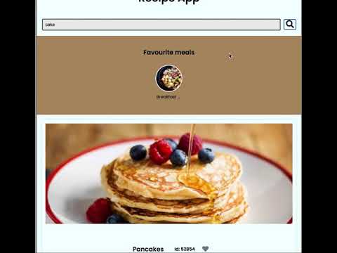 A Recipe App