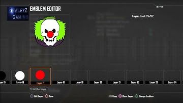 black ops 2: clown face emblem tutorial