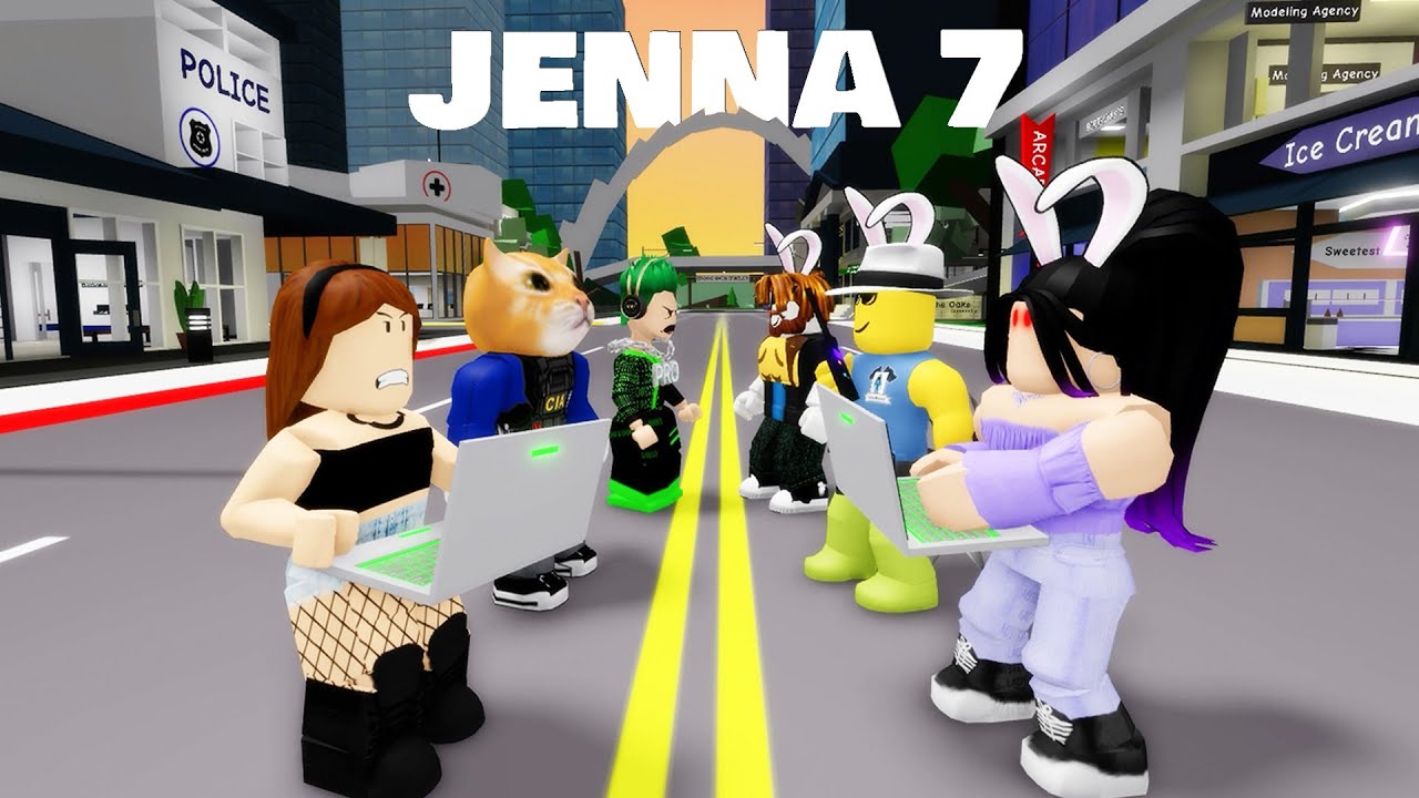 Pretending to be Jenna the Hacker Part 1 Cr:okehgaming #roblox #roblo, Funny Game
