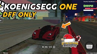 Gta sa 'KOENIGSEGG ONE' mod + \