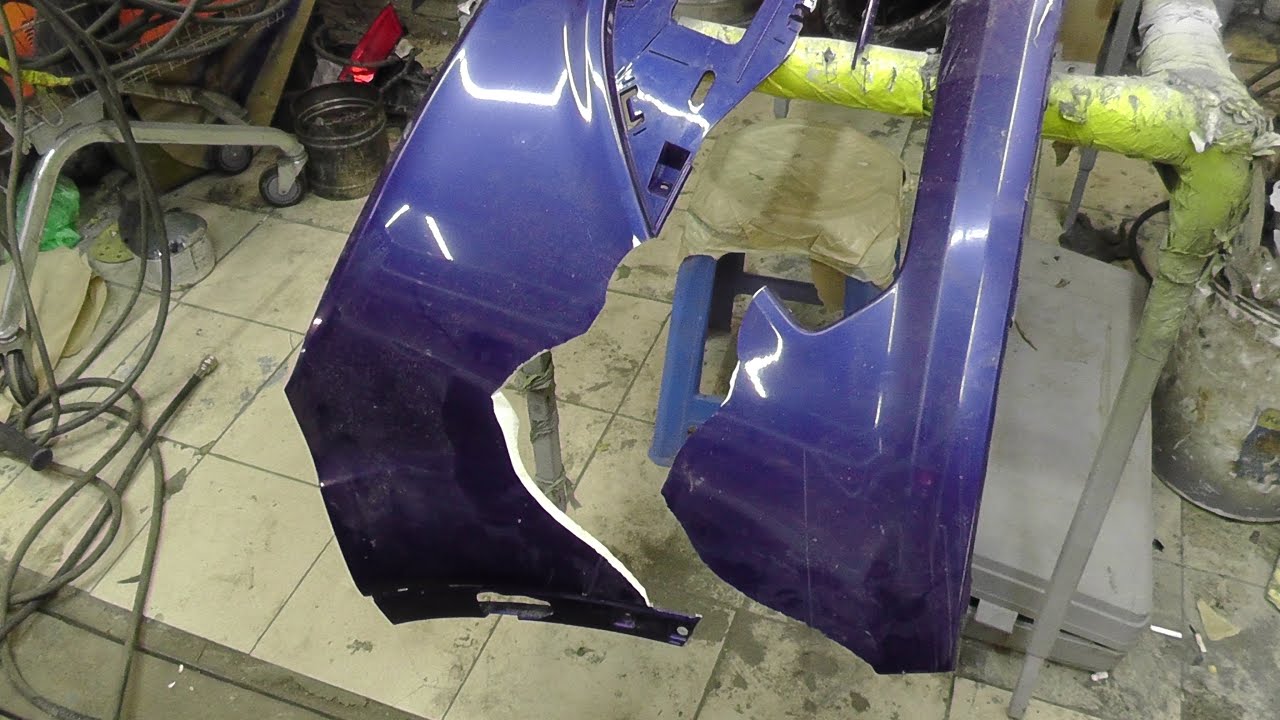 Как починить бампер, если ты ни разу этого не делал. - YouTube