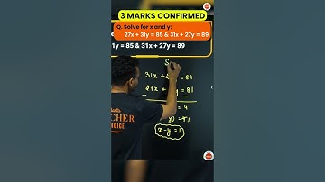 3 Marks in 59 Seconds😲| Pair of Linear Equations in Two Variable Trick🔥| CBSE Class 10th Maths