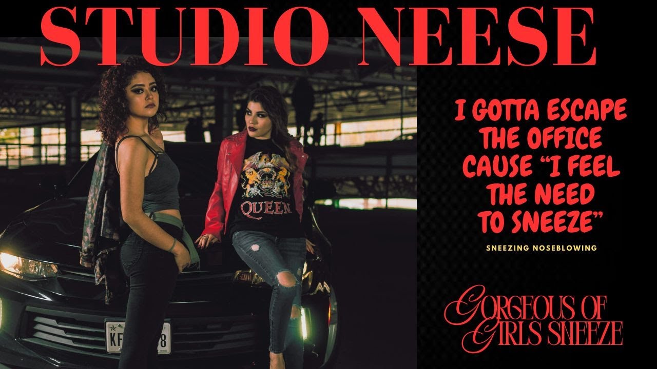 STUDIO NEESE SNEAKING AWAY FROM THE JOB TO CLEAR HER NOSE AND NOSTRILS!