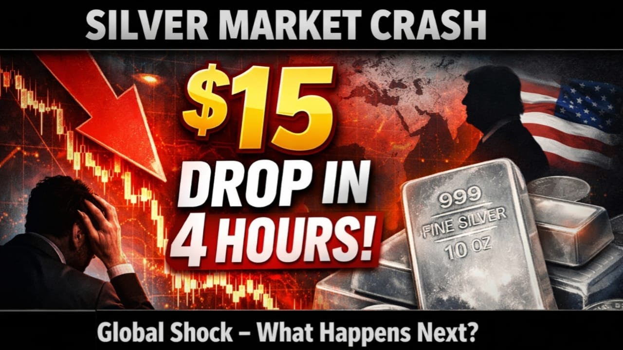Silver Price Crash Explained: $15 Drop in 4 Hours Shocks Global Markets