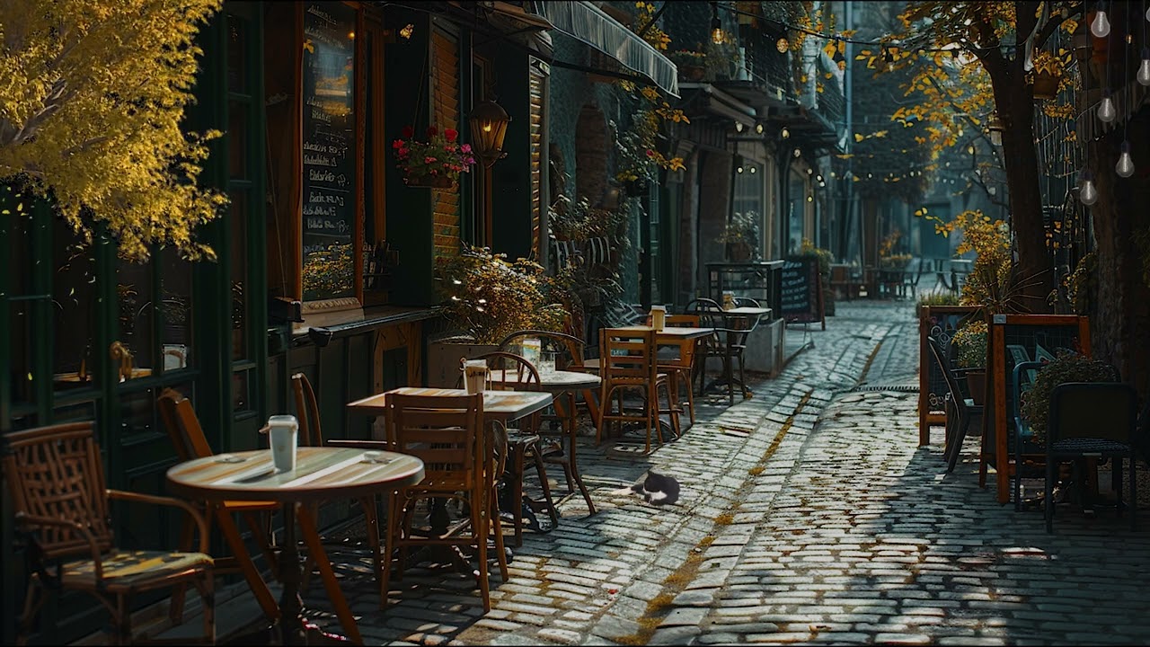 Warm Wednesday Morning Roadside Cafe Space | Gentle, Soothing Jazz Music Helps Relax and Concentrate