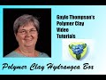 Polymer Clay Hydrangea Box by Gayle Thompson