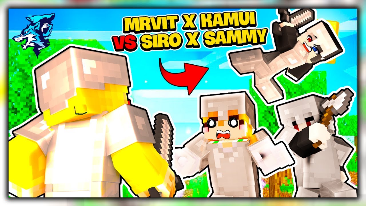 Minecraft nhưng Trò Chơi Sinh Tồn Tập 8: Siro và Công Chúa Sammy Đại Chiến Mr Vịt và Kamui