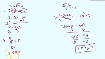 Multi Step Equations with Distribution