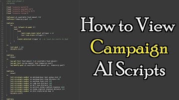 How to View Campaign AI Scripts | Aoe2 DE