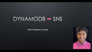 How to use Amazon Dynamodb streams to create an SNS workflow