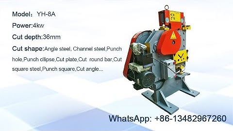 Punching and Shearing machine YH-8A - punch hole