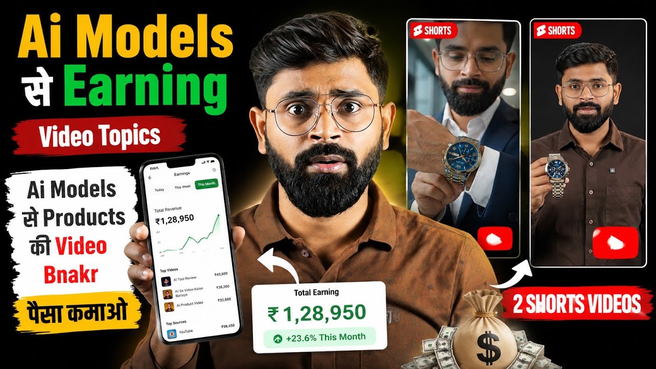 rewrite this title Ai Models se products ki video Bnakr paisa kamana Sikho | Affiliate earning with AI rewrite this title Ai Models se products ki video Bnakr paisa kamana Sikho | Affiliate earning with AI