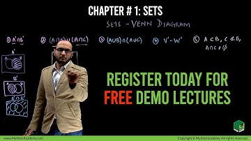 Introduction to SETs - XI Mathematics Chapter #1 | ECAT Preparation Course