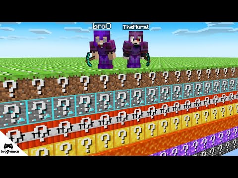 KATMAN ŞANS BLOKLARI ADALARI YARIŞLARI - Minecraft