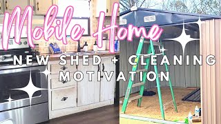 🌵NEW🌵Patiowell review | MOBILEHOME | CLEANING MOTIVATION | NEW SHED