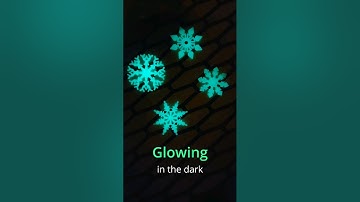 Glowing snowflakes 3d printing timelapse #3dprinting