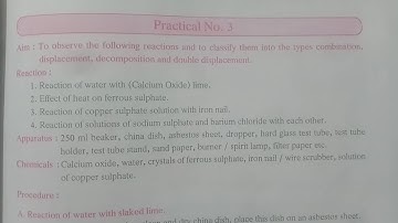 Standard 10th Science practical no.3 | Science Practice Part 1.