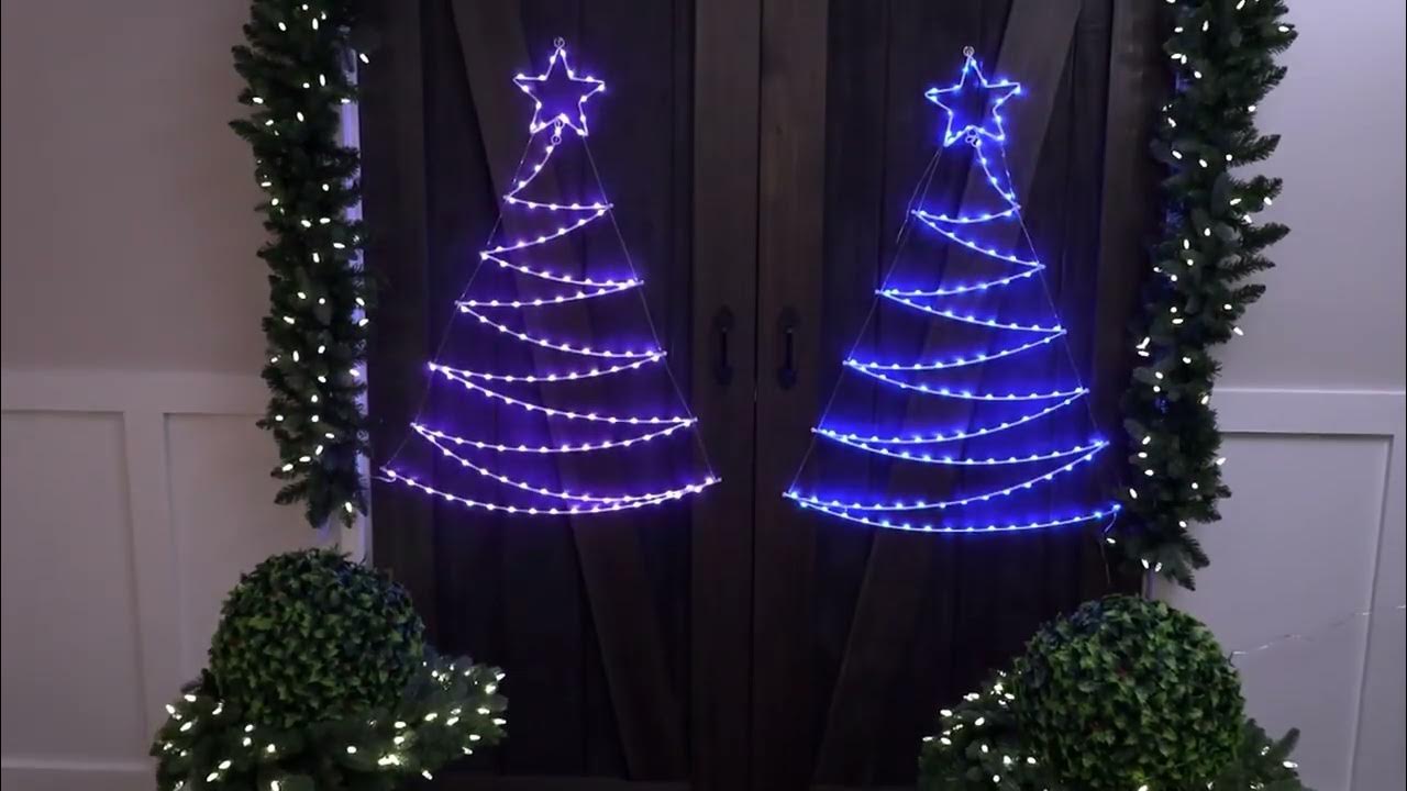 Bethlehem Lights Lit Wall Tree with 150 LED Lights on QVC YouTube